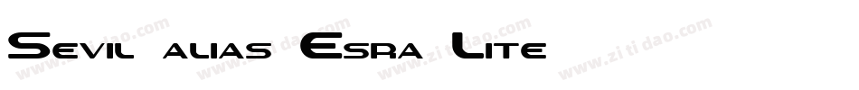 Sevil alias Esra Lite字体转换
